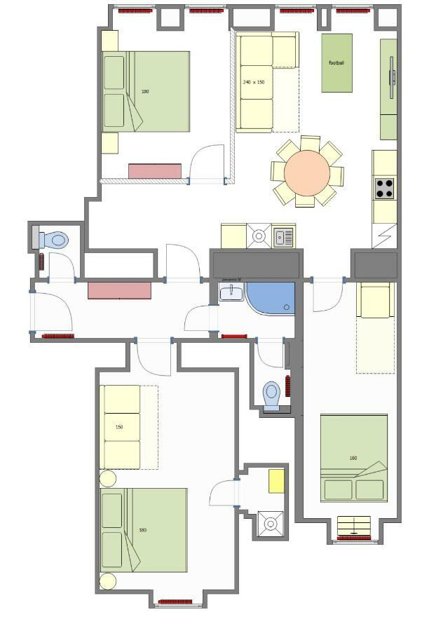 3Bdr Ruterra Apt With Table Football 布拉格 外观 照片